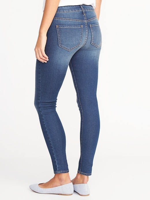View large product image 2 of 2. Mid-Rise Super-Skinny Ankle Jeans for Women