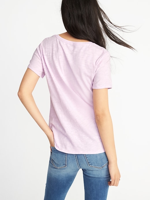 Image number 2 showing, EveryWear Graphic Slub-Knit Tee for Women