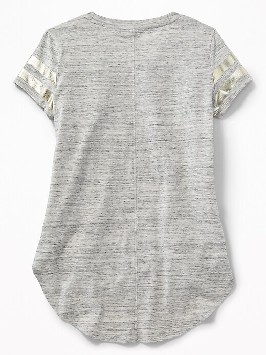 View large product image 2 of 2. Team-Style Tulip-Hem Tunic for Girls