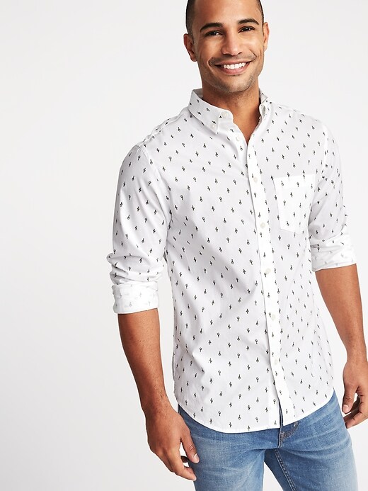 Image number 1 showing, Regular-Fit Built-In Flex Everyday Shirt for Men