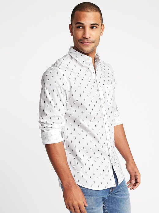 Image number 4 showing, Regular-Fit Built-In Flex Everyday Shirt for Men