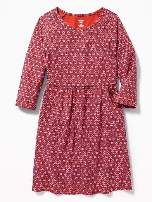 View large product image 1 of 1. Fit & Flare Jersey Dress for Girls