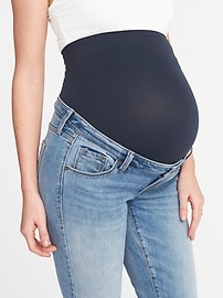 View large product image 3 of 3. Maternity Premium Full-Panel The Power Jean, a.k.a. The Perfect Straight