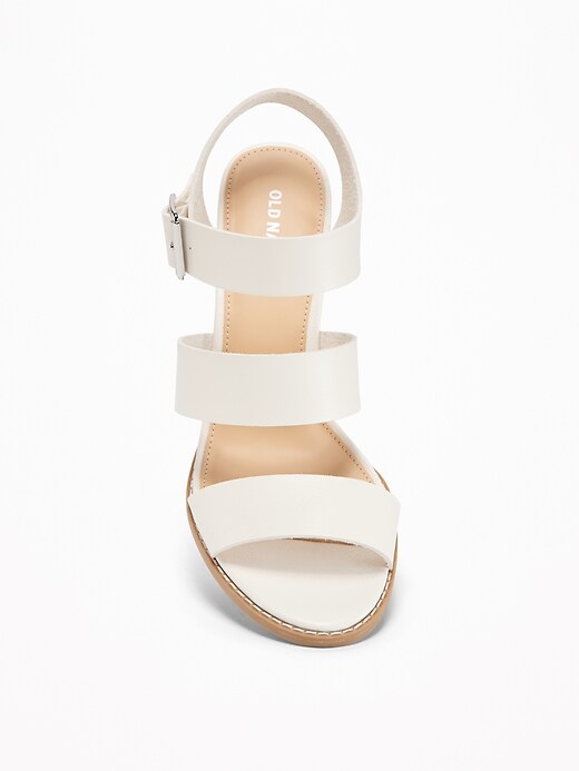 Image number 3 showing, Three-Strap Block-Heel Sandals for Women