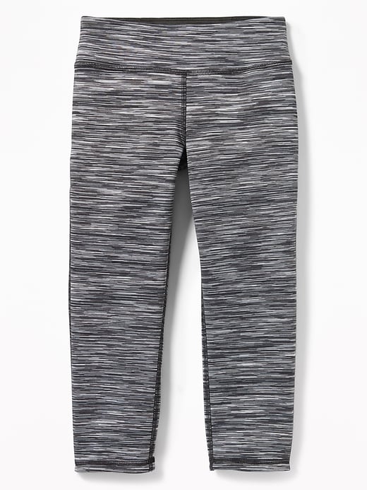 View large product image 1 of 1. Reversible Performance Crop Leggings for Girls
