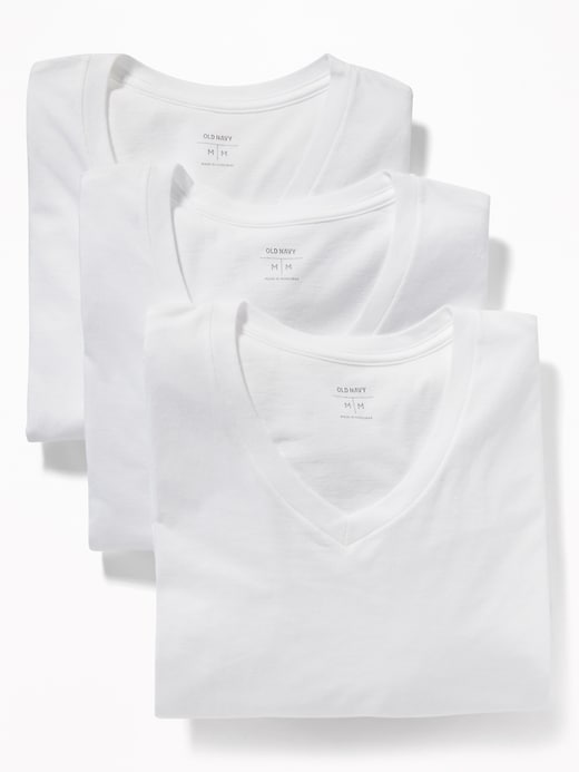 View large product image 1 of 2. Go-Dry V-Neck T-Shirt 3-Pack