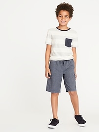 View large product image 3 of 3. Straight Built-In Flex Cargo Shorts For Boys