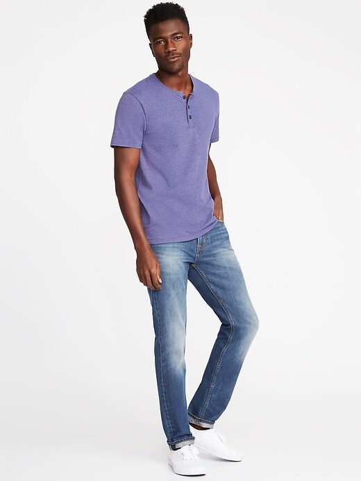 Image number 3 showing, Soft-Washed Jersey Henley