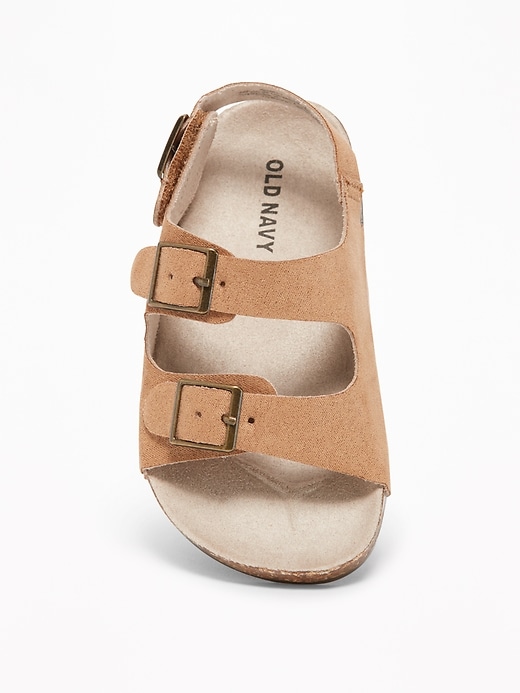 View large product image 2 of 4. Sueded Double-Strap Sandals for Toddler Boys