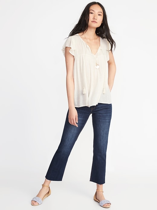 Image number 3 showing, Flutter-Sleeve Swing Top for Women