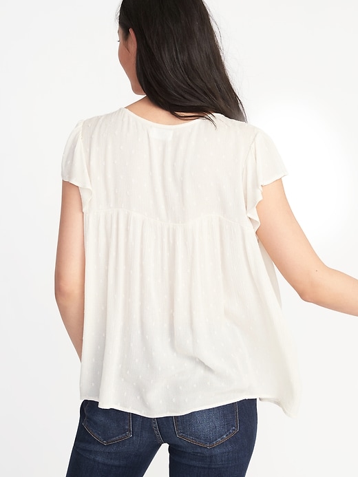 Image number 2 showing, Flutter-Sleeve Swing Top for Women