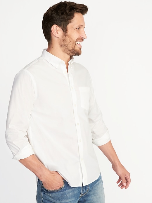 View large product image 1 of 1. Regular-Fit Built-In Flex Everyday Shirt for Men