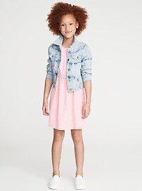 View large product image 3 of 3. Classic Denim Trucker Jacket for Girls