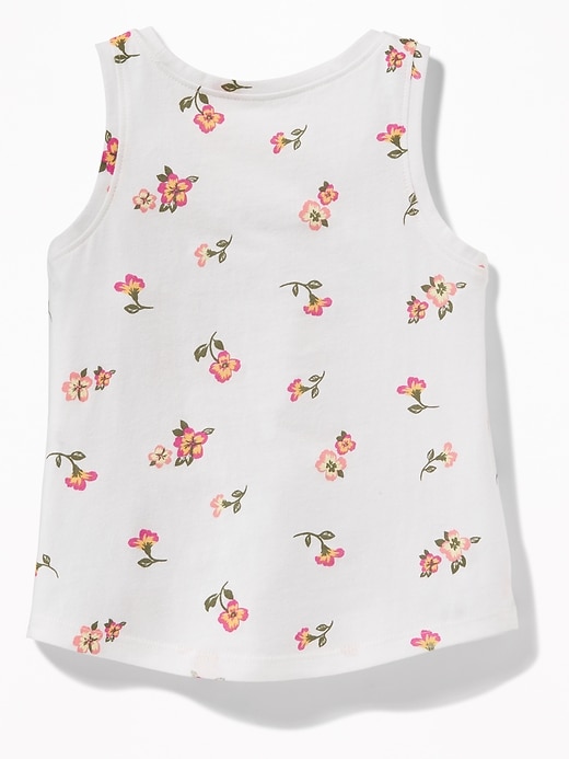 View large product image 2 of 2. Printed Jersey Tank for Toddler Girls