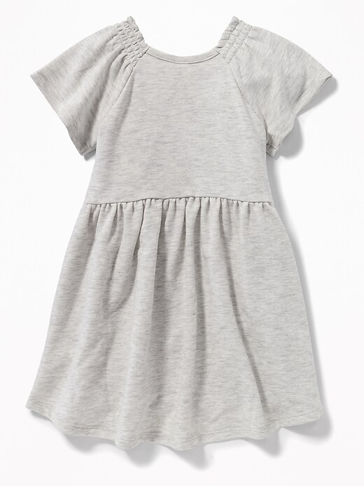 View large product image 2 of 3. Fit & Flare French-Terry Hi-Lo Dress for Toddler Girls
