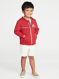 View large product image 3 of 4. Graphic Zip-Front Hoodie for Toddler Boys