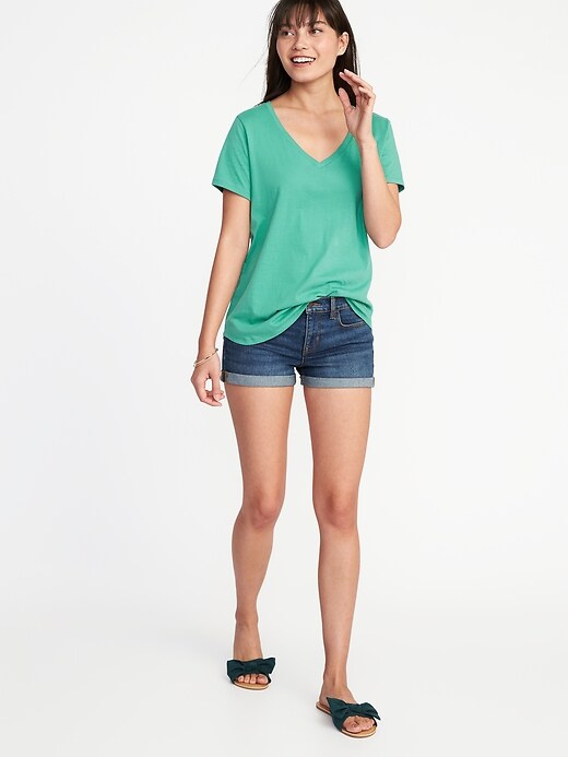 Image number 3 showing, EveryWear V-Neck Tee for Women