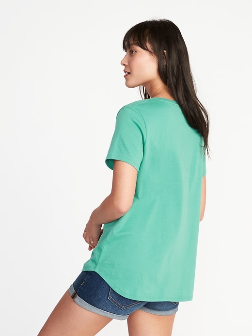 Image number 2 showing, EveryWear V-Neck Tee for Women