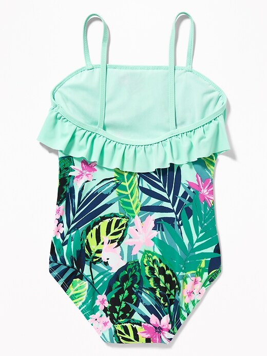 View large product image 2 of 2. Ruffle-Tier Swimsuit for Girls