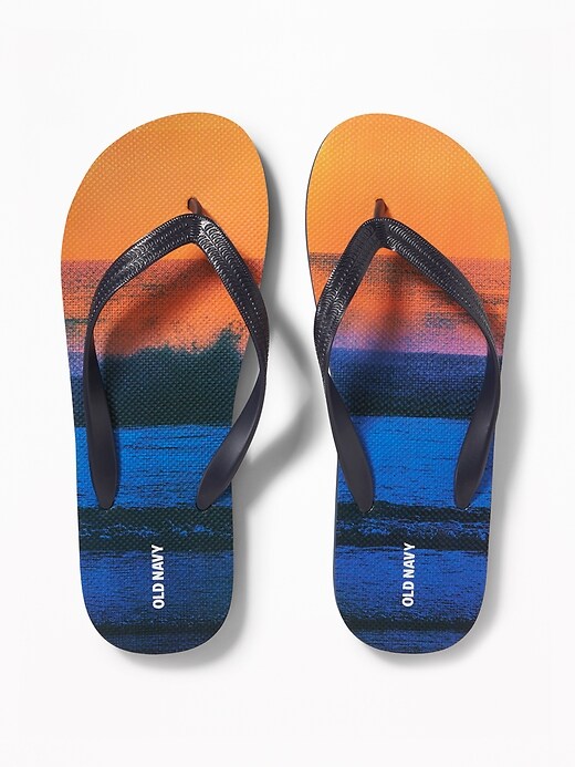 View large product image 1 of 1. Graphic Flip-Flops