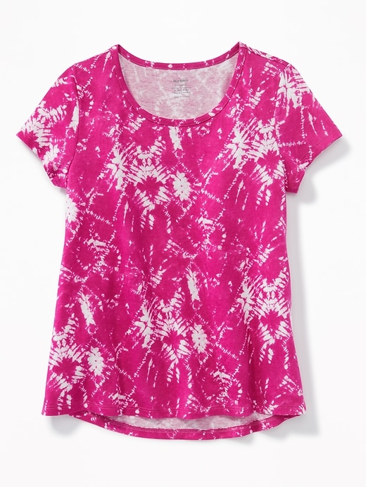 View large product image 1 of 3. A-Line Soft-Washed Swing Tee for Girls