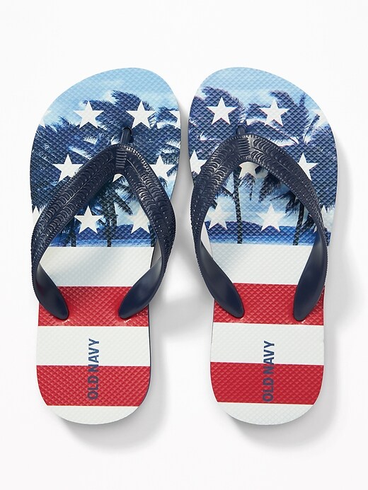 View large product image 1 of 1. Printed Flip-Flops for Boys