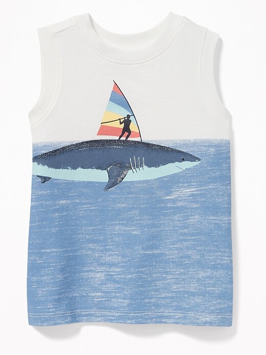 View large product image 1 of 1. Graphic Jersey Tank for Toddler Boys