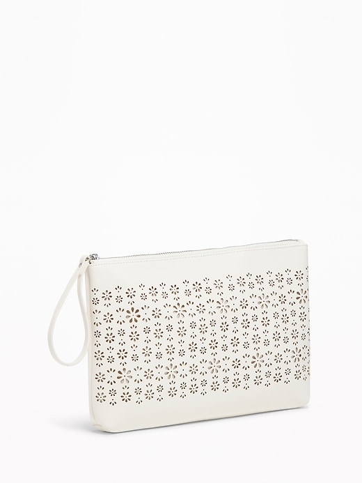 View large product image 1 of 1. Laser-Cut Clutch for Women