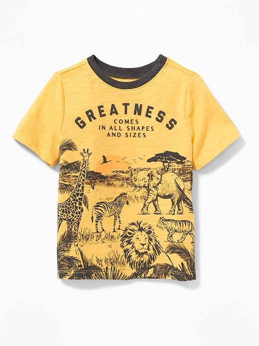 View large product image 1 of 2. "Greatness Comes in All Shapes and Sizes" Tee for Toddler Boys