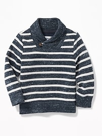 View large product image 4 of 4. French-Rib Shawl-Collar Sweater for Toddler Boys