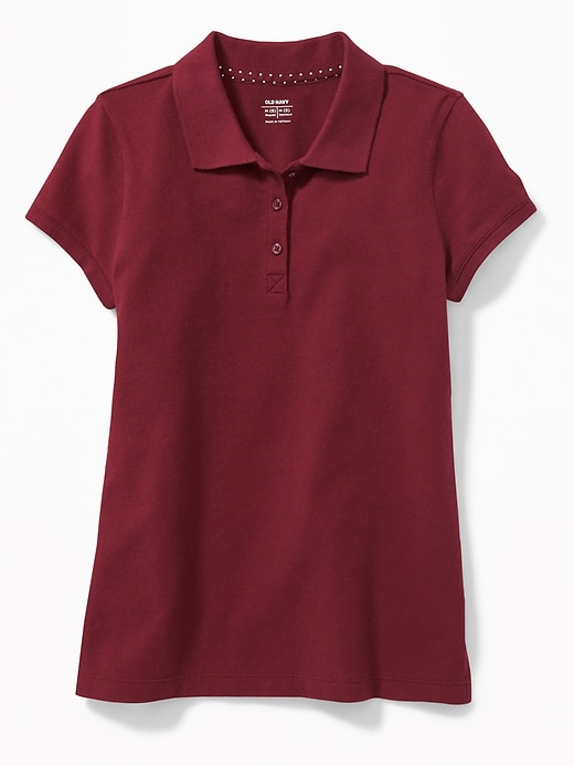 View large product image 1 of 3. Uniform Pique Polo for Girls