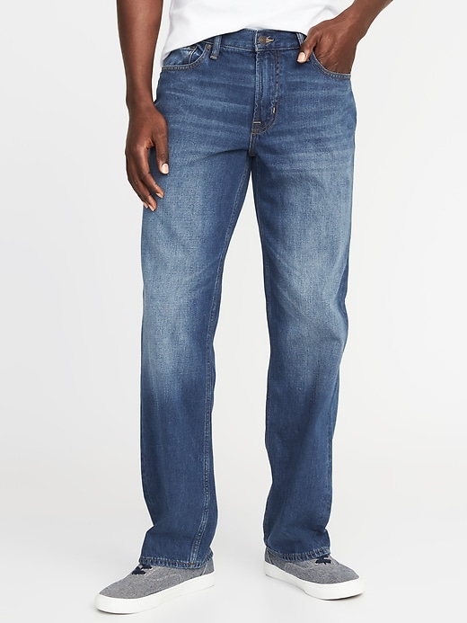 View large product image 1 of 2. Loose Rigid Jeans