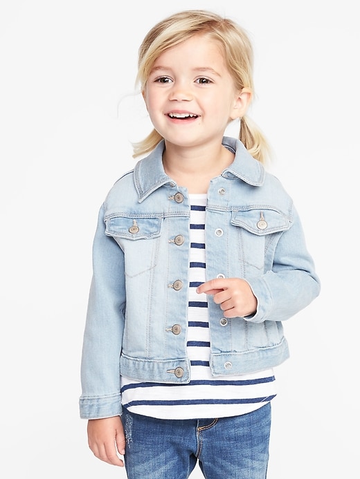 View large product image 1 of 1. Jean Jacket For Toddler Girls