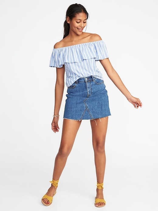Image number 3 showing, Ruffled Off-the-Shoulder Swing Top for Women