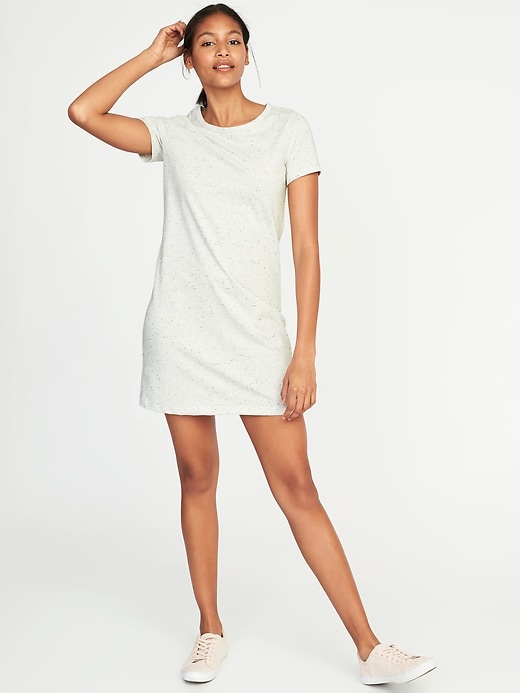 Image number 1 showing, Semi-Fitted Tee Dress for Women