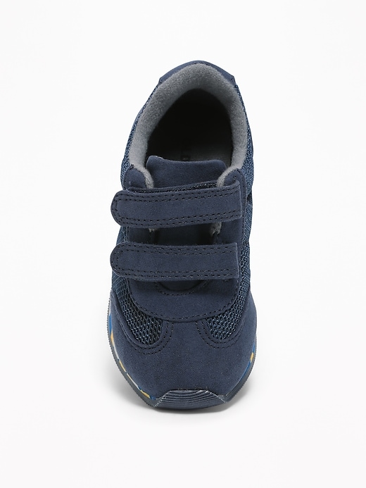 View large product image 2 of 4. Mesh-Trim Secure-Strap Sneakers for Toddler Boys