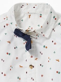 View large product image 4 of 5. Printed Shirt & Bow-Tie Set for Toddler Boys