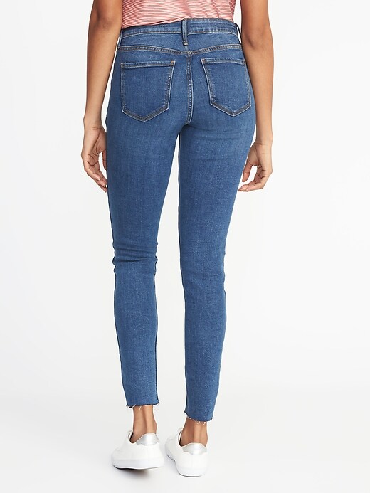 Image number 2 showing, Mid-Rise Raw-Edge Rockstar Ankle Jeans for Women