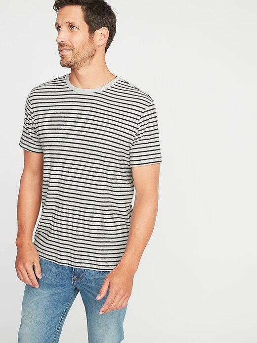 Image number 4 showing, Striped Plush-Knit Tee