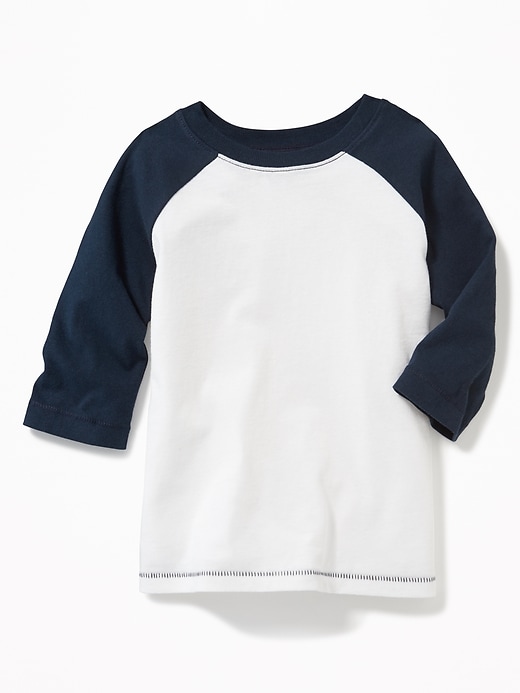 View large product image 1 of 1. Unisex Raglan-Sleeve Baseball Tee for Toddler