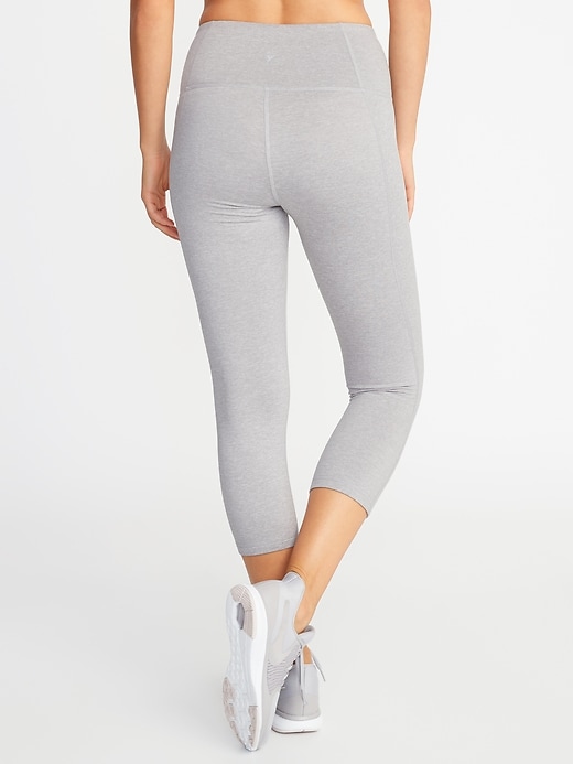View large product image 2 of 2. High-Waisted CozeCore Crop Leggings for Women