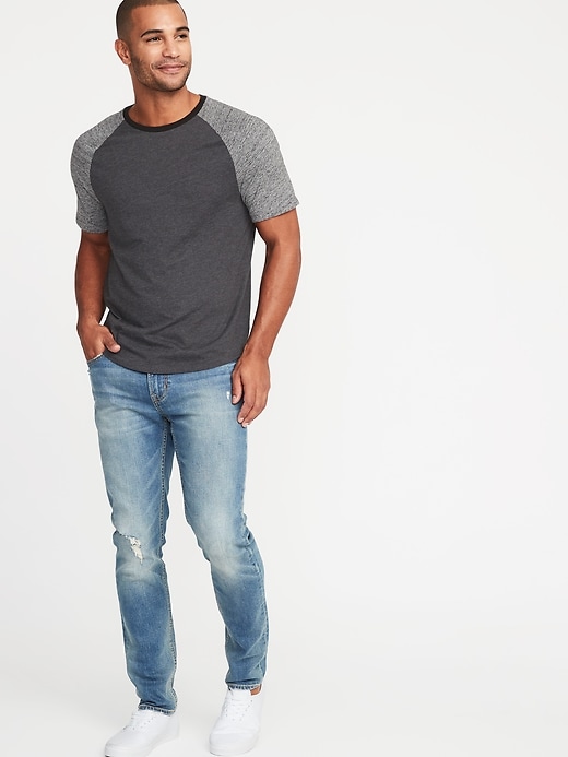 Image number 3 showing, Soft-Washed Color-Blocked Tee