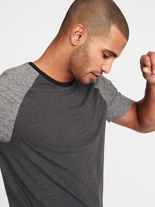 Image number 4 showing, Soft-Washed Color-Blocked Tee