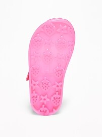 View large product image 4 of 4. Basket-Weave Jelly Ballet Flats For Toddler Girls