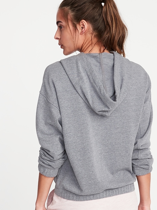 Image number 2 showing, Loose-Fit French-Terry Hoodie for Women
