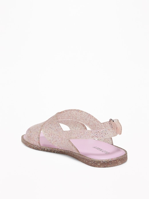 View large product image 2 of 4. Cross-Strap Jelly Sandals For Toddler Girls