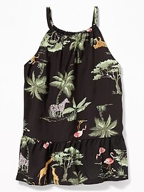 View large product image 3 of 3. Printed Tiered-Hem Cami for Girls