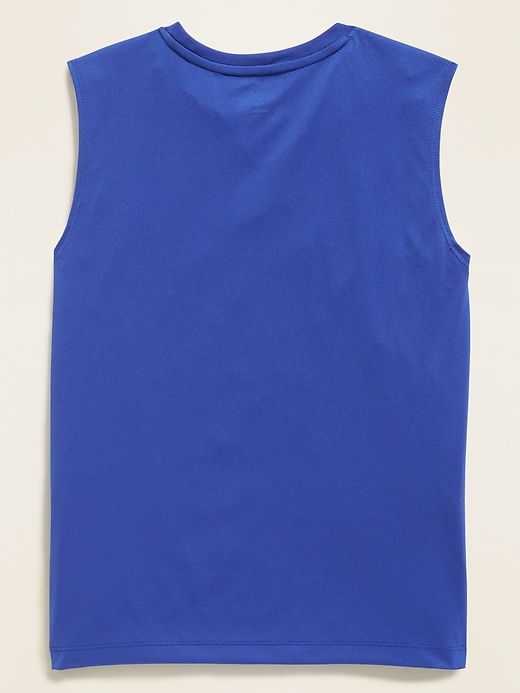 View large product image 2 of 3. Go-Dry Color-Blocked Muscle Tank for Boys