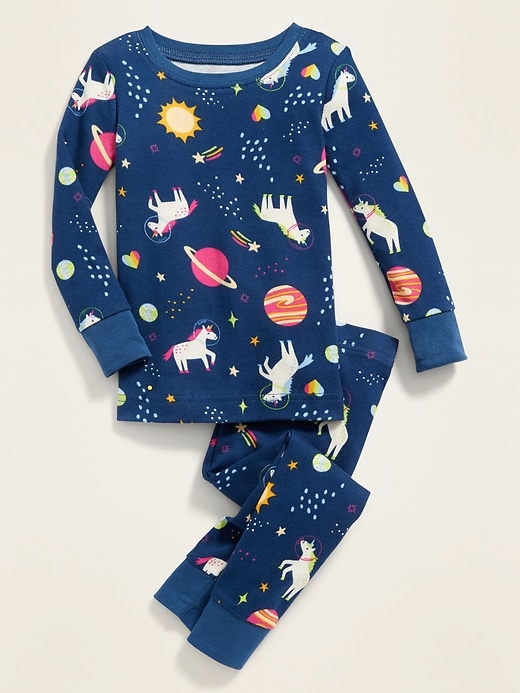 View large product image 1 of 1. Unicorn Pajama Set for Toddler & Baby