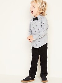 View large product image 3 of 5. Penguin-Print Shirt and Bow-Tie Set for Toddler Boys